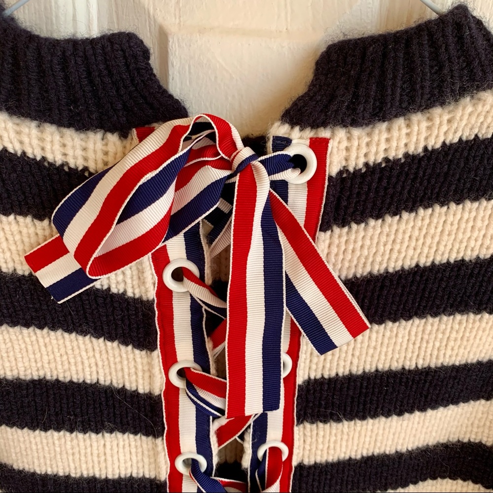 Thom Browne Cashmere Ribbon Tie Sweater Size XS Rare! - Picture 3 of 6